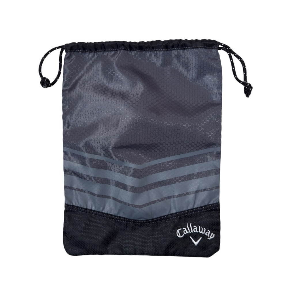 Callaway Golf Drawstring Pouch Bag Black Gray